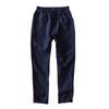 Harajuku Pure Linens Men's Pants Summer Joggers Pants Solid Color Drawstring Elastic Waist Pencil Long Pants Breathable Men Trousers