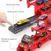 Car Transporter Truck Toys Mega Hauler Truck with 6 Mini Cars Three Layer Folding Vehicles Set for