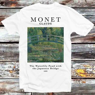 Claude Monet Waterlily Pond Art Exhibition T Shirt B1239