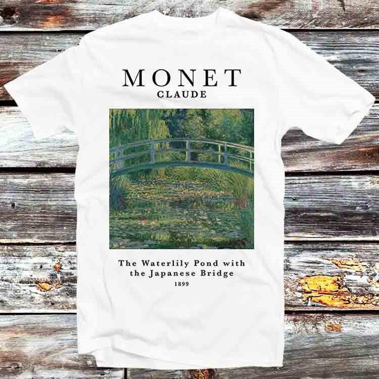 

Claude Monet Waterlily Pond Art Exhibition T Shirt B1239 4XL