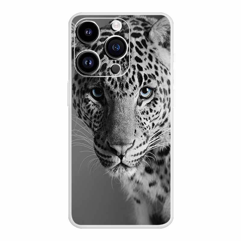 Für iPhone 16 Pro Max Hülle Luxus Silikon TPU Weiche Abdeckung Handyhülle iPhone16 plus 16e Stoßfester Bumper Funda Tiere Hülle