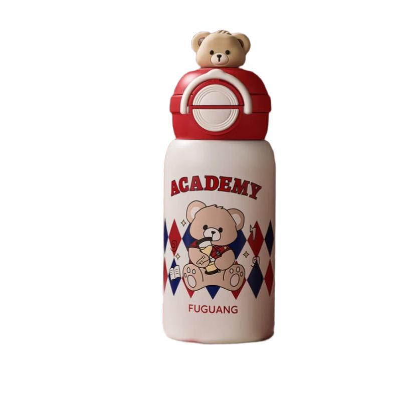 FUGUANG 580ml Kids 316 Stainless Steel Dual-Lid Thermos