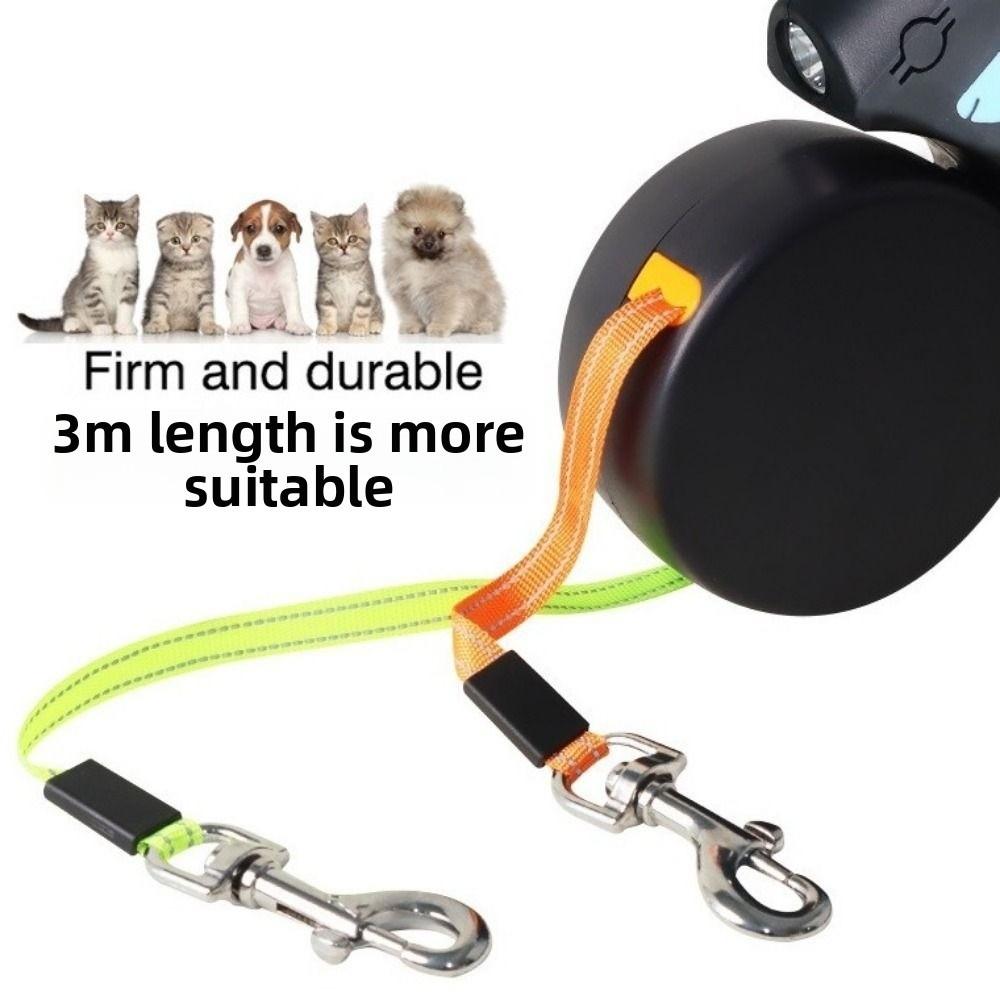 360 Swivel Retractable Dog Leash Reflective Automatic Dog Walkies Lead For Small Dogs