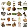 10/30/50pcs Fresh Natural Forest Plants Stickers Ins Style Graffiti Sticker Guitar Phone Water Bottle Cartoon Decals Decoration