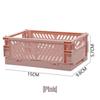 Mini Hollow Plastic Folding Storage Basket for Small Items - Gift Model 5002