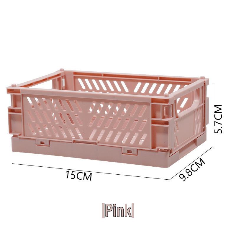 Mini Hollow Plastic Folding Storage Basket for Small Items - Gift Model 5002
