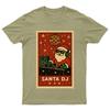 Santa DJ Christmas Retro TShirt Unisex Gift Seasonal Funny Xmas Claus Unisexs
