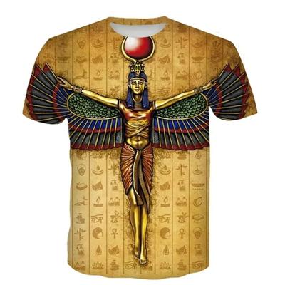 Ancient Horus T-Shirts Egyptian God Eye Of Egypt 3D Print Men Short Sleeve T Shirt Oversized Harajuku Y2k Tops Tees Kid Clothing