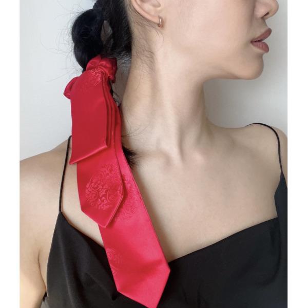 Hanbok Danggi Scrunchie-Lilac,Red