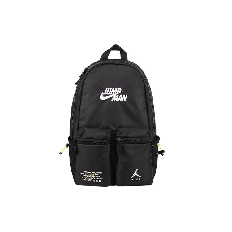 Jordan Classic Large Capacity Zipper Polyester Basketball Backpack Unisex Backpack Black DX7184-010 Black