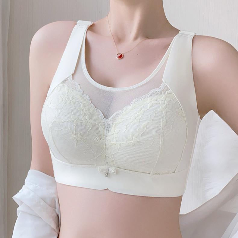 Lingerie Women's Large-sized Full-cup Bra Breast Retraction and Anti-sagging Cup Bra Push Up Bra