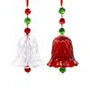 Transparent Crystal Wind Chime Hanging Exquisite Wind Bells Decorative Elegant Mini Christmas Tree Decorations Backyard