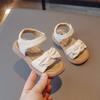 Children's Stylish Sandals for Girls Soft-Sole Non-Slip Beach Shoes for Toddlers Cute Girls Shoes Elegant Youth Shoes