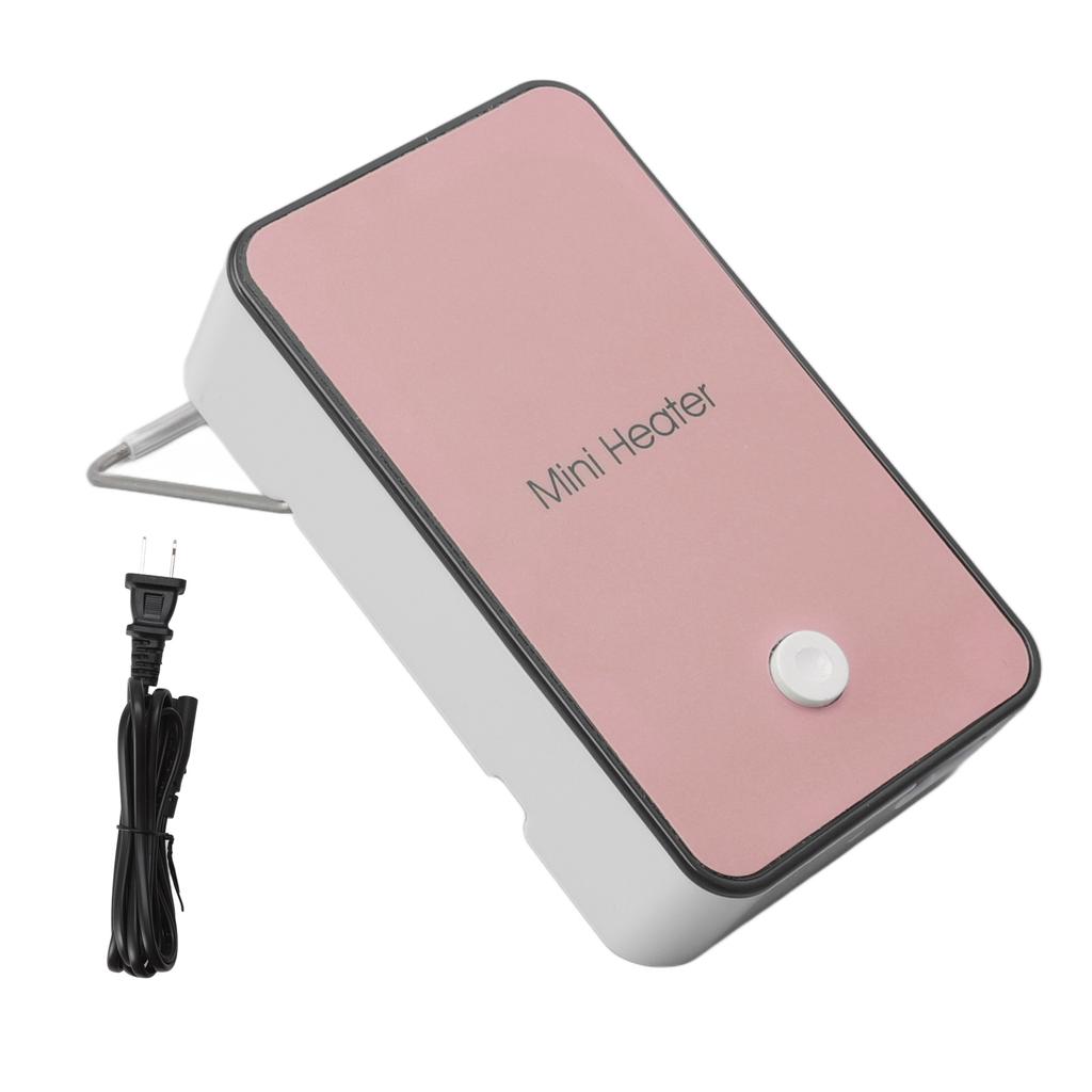 Mini Heizlüfter Rosa Schnellheizend Drehbarer Halter Rutschfest Tragbarer Schreibtischheizer für Zuhause Büro