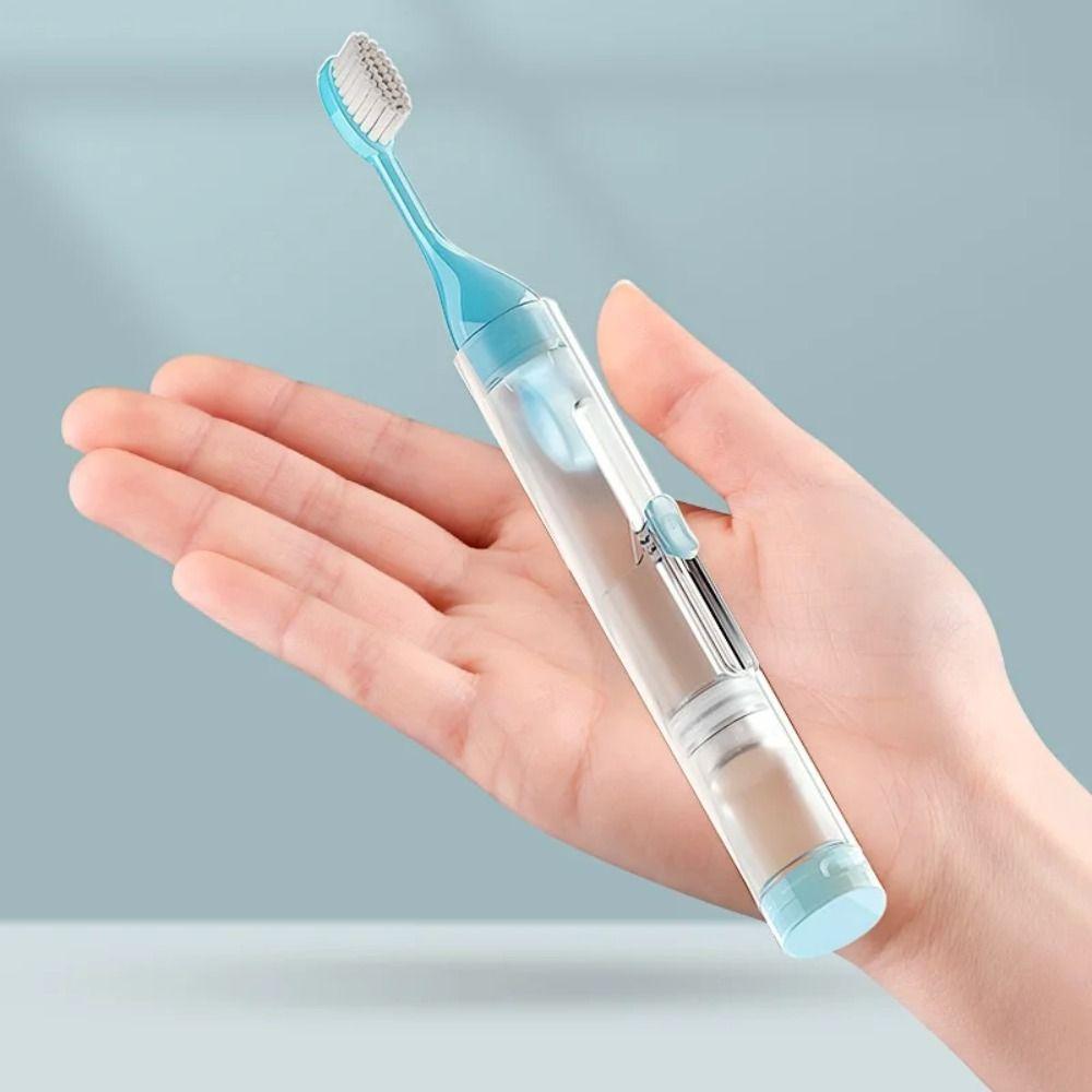 Portable Travel Toothbrush Set Foldable Toothpaste Tube Storage Box  for Outdoor Camping Travel