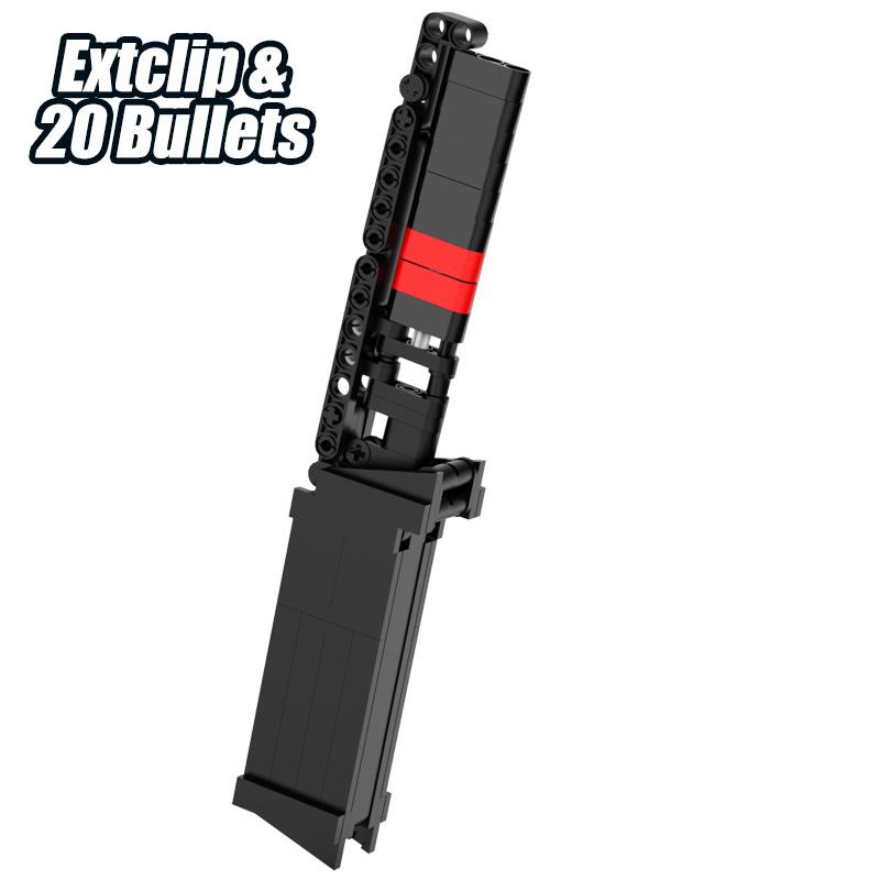 Military MOC Glock Pistols Tactical Kit Building Blocks Bricks Set Submachine Gun Kits Weapon Toys For Children Boys Adult Gifts