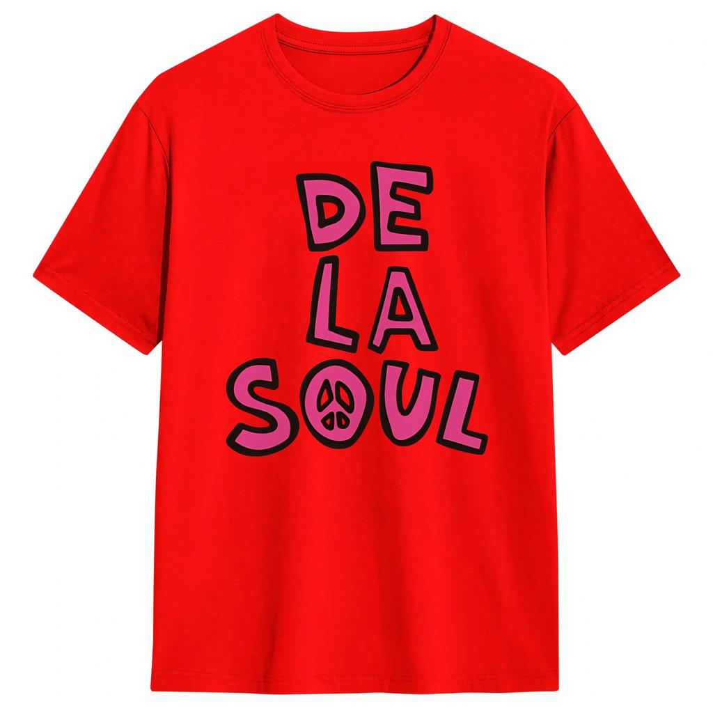 Hip Hop De La Soul TShirt Summer 100 Cotton TShirts For Unisex Harajuku Casual Tshirt Short Sleeves Vintage Top Tees