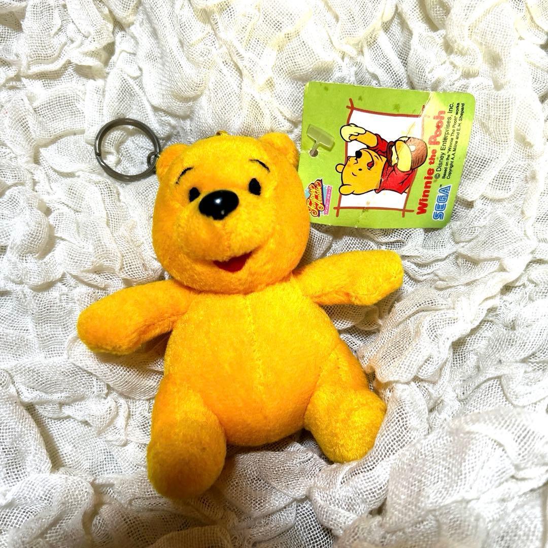 Retro Winnie the Pooh Plush Keychain SEGA Made in 1999