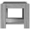 LED Coffee Table Grey Sonoma 53x53x45 Cm Particleboard
