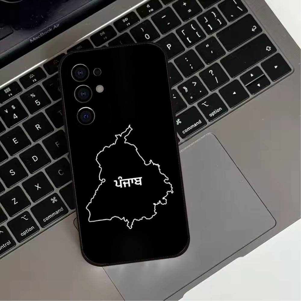 

P-Painting P-Карта Пенджаба-es Чехол для телефона для Samsung S25,S24,S21,S22,S23,S30,Ultra,S20,Plus,Fe,Lite,Note,10,9,5G Черный чехол Samsung S25