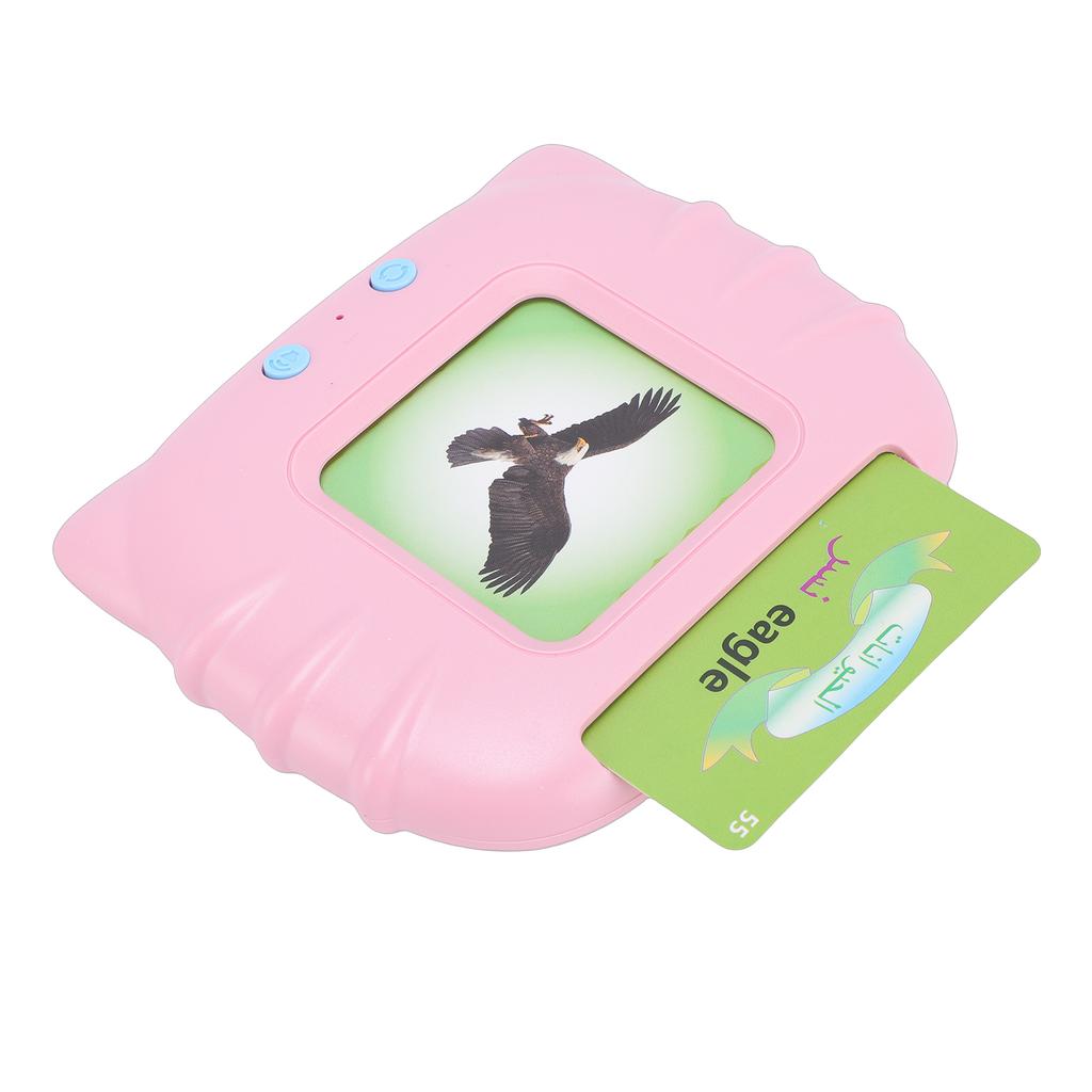 Flash Cards Learning Machine Early Learning Education Talking Flash Cards for Kids Toddlers Pink