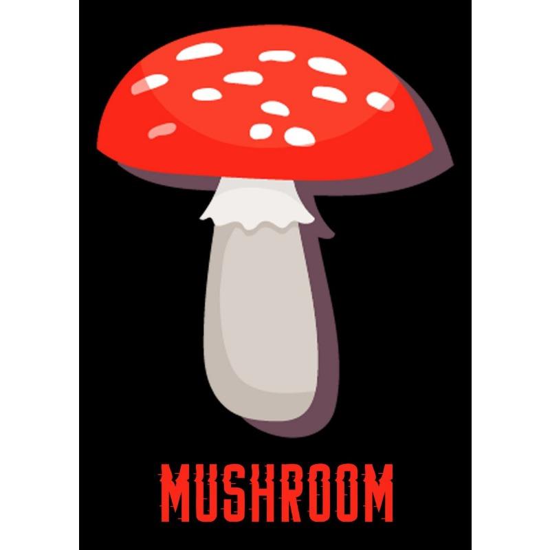 Póster de Setas Variadas Moderno Lindo Comida Seta Dibujos Animados Pintura en Lienzo Arte de Pared Imagen para Cocina Sala de Estar Decoración del Hogar