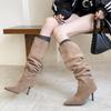 2025 Autumn French Fashion Slimming Stiletto Long Boots