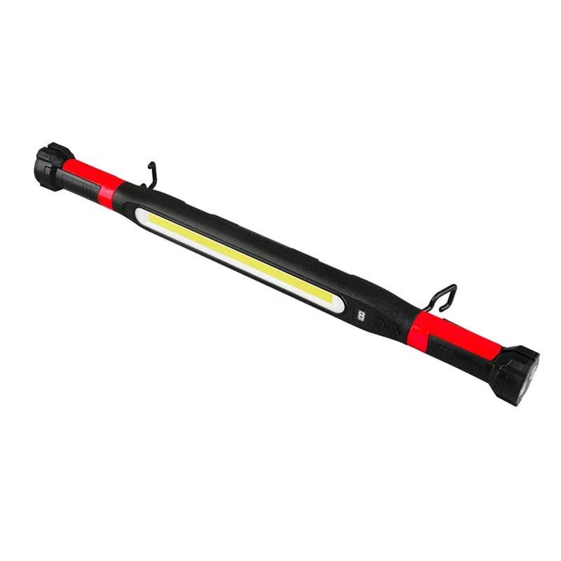 

High-Brightness LED Magnetic Auto Repair Light with Double Hooks, Foldable, Rotatable, and Multifunctional for Engine Bay Lighting 56x6x6 cm червоний/чорний