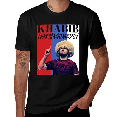 Футболка Хабиба Нурмагомедова Классическая с круглым вырезом Хлопковая футболка