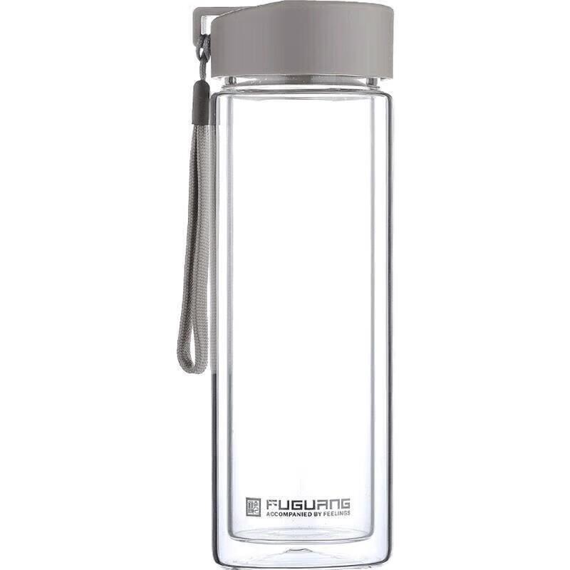 Fuguang Portable Double Wall Glass Travel Mug