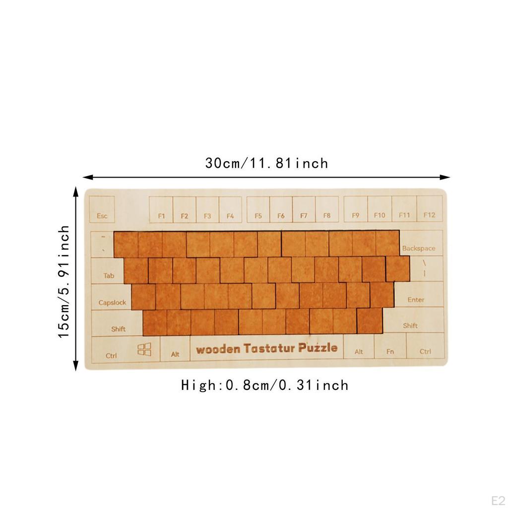Wooden Blocks Puzzle Color Shape Jigsaw 3D IQ Game Stem Learning Brain Teasers Toddlers Puzzles for