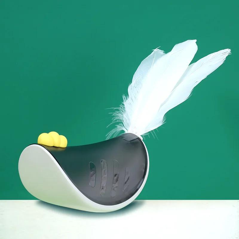Interactive Leaky Food Cat Dog Toy Chicken Biomimetic Animal Toy Multifunctional Replaceable Feather Small Dog Toy Indoor Fun Companion Pet Supplies