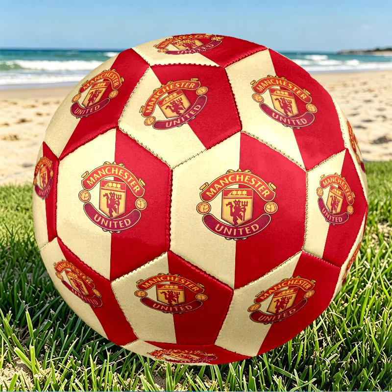 Football team.C Print Size 5 Soccer Ball, PU Wear Resistant Football for Match Training and Daily Practice, Birthday Gift for Soccer Fans