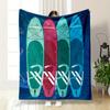 Colorful Paddleboards by Ride Wave Patterned Flannel Blanket Perfect for the Bedroom Living Room, Sofa, or a Little Nap