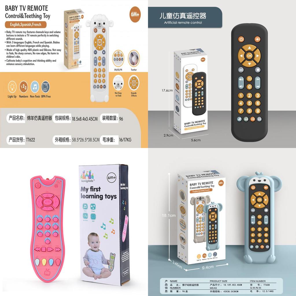 Childrens Educational Toy Remote Control With Music Sound For Early Learning Development