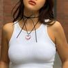 European and American Jewelry Novel Simple Love Pendant All-match Clavicle Chain Adjustable Wax Line Cold Wind Necklace