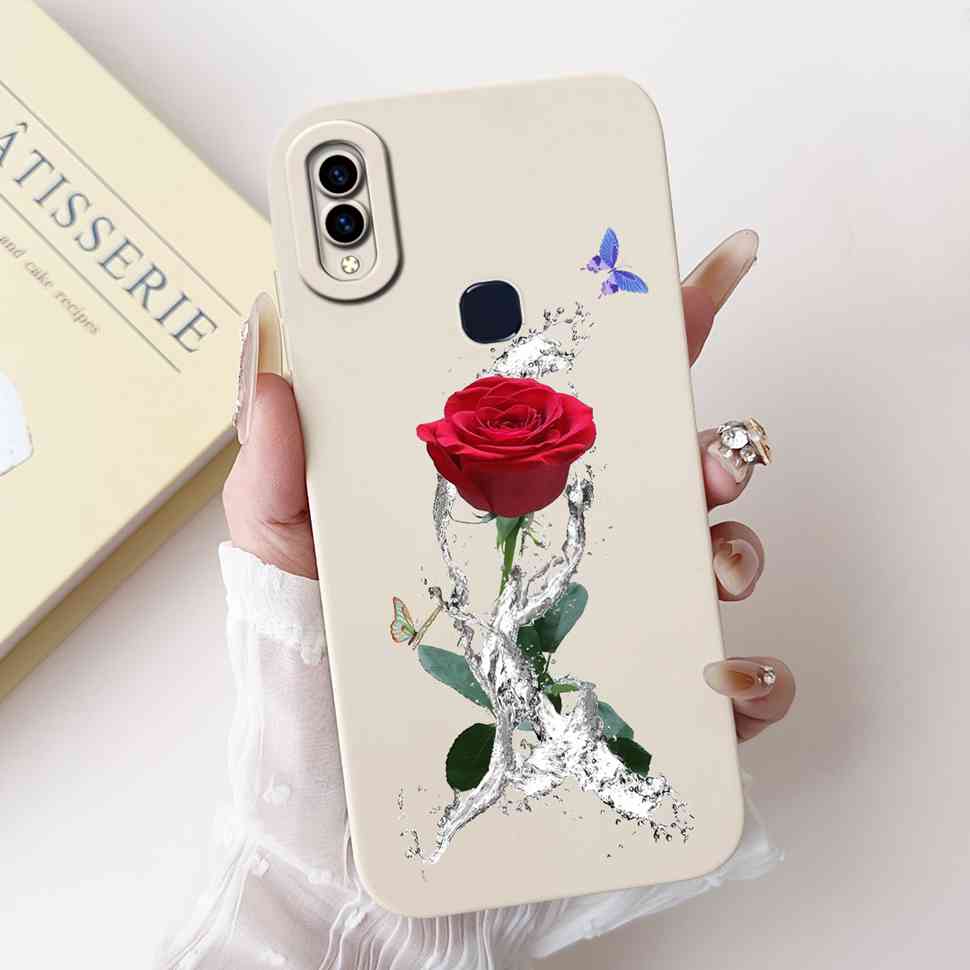 For Vivo V9 1723 Case Vivo V9 Youth 1727 1726 Fashion Flowers Soft Silicone Back Cover For Vivo Y85 Y85 6.3" Protective Cases