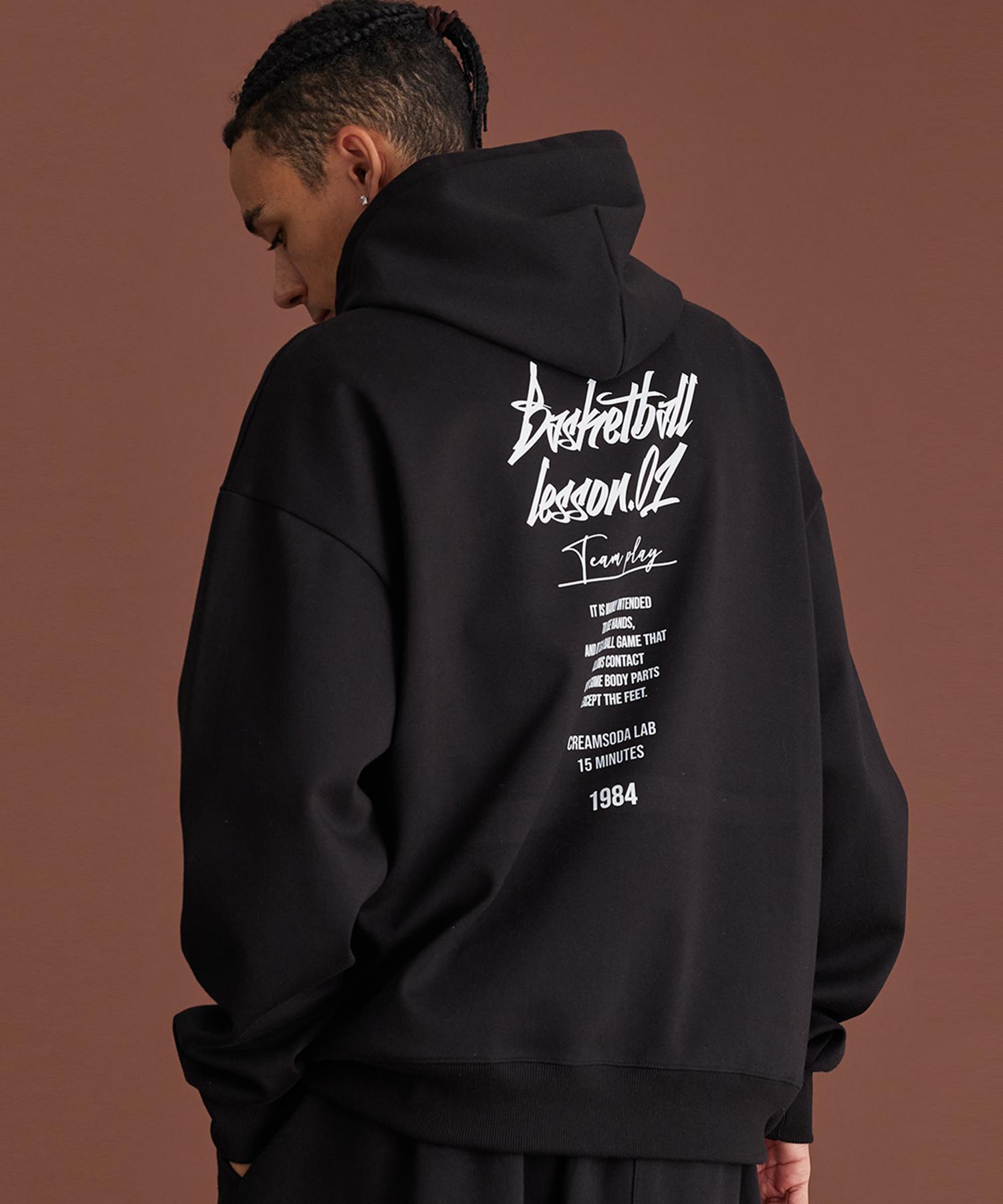 Cream Soda Lab Quarter Teamplay Black White Hoodie Standard Fabric Xl