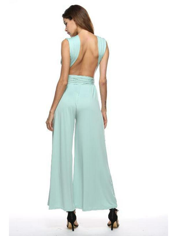 Women's Multi-Way Strap Crossover Bandage Jumpsuit - Sexy & Stylish OL Fashion