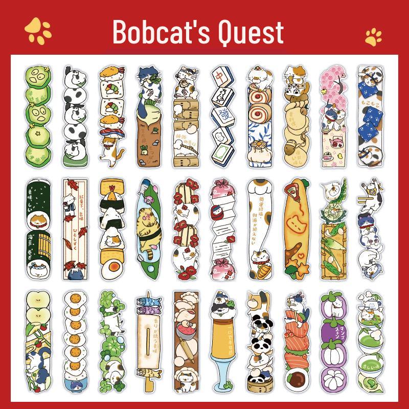 Mu Ran Cute Cartoon Lynx Bookmarks for Student Reading & Annotation