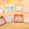 Korean Cute Fresh Style Sticky Notes: Portable Creative Memo Pad for Students