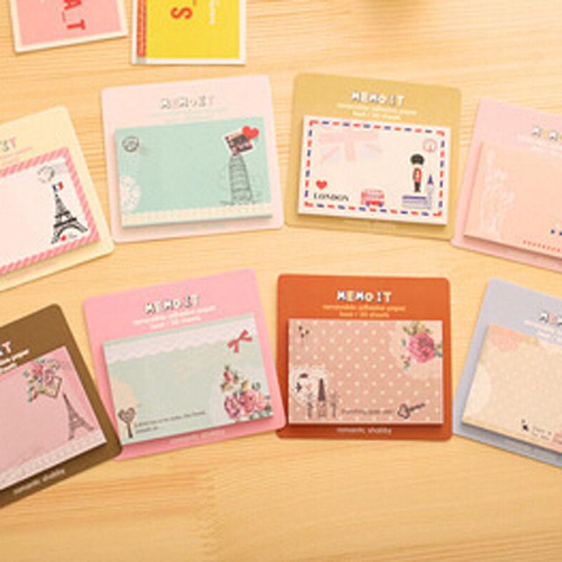 Korean Cute Fresh Style Sticky Notes: Portable Creative Memo Pad for Students