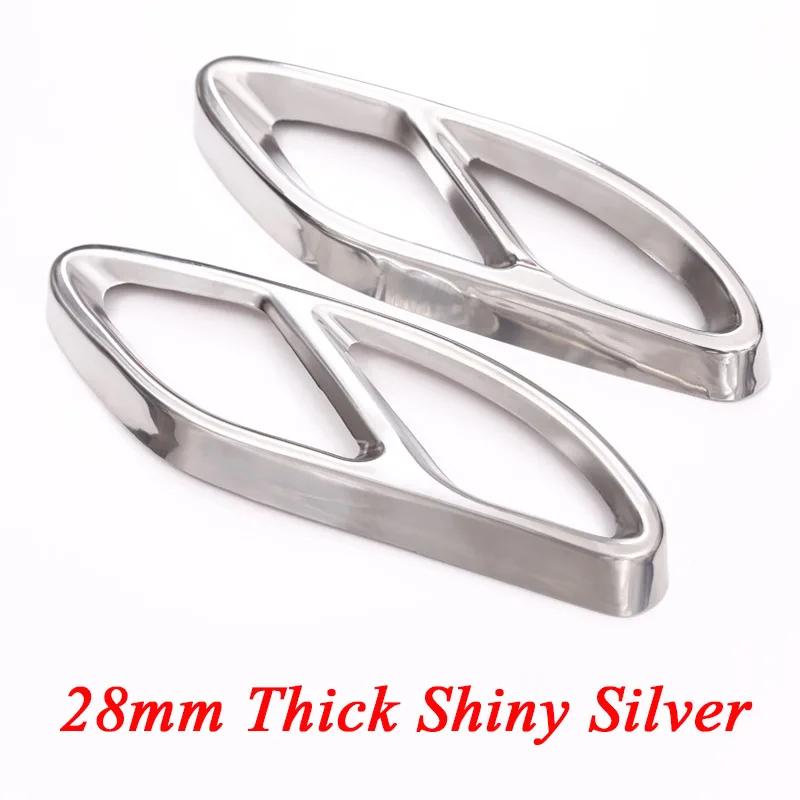 For Mercedes Benz GLC A B C E Class X253 W205 W213 W176 W177 W246 W247 2016- Car Exhaust Pipe Cover Trim Car Accessories