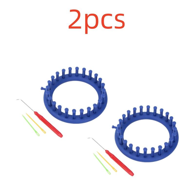 1 Set Rectangle Round DIY Knitting Loom Scarf Sweater Hat Shawl Stitching Knit Handmade Craft Weaving Braiding Tool