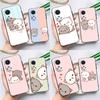 Mochi Peach Cat For Huawei Honor Magic 5 Lite 70 50 X8 X9 a P20 P30 P40 P50 P60 Pro P Smart Nova 9 5T Case