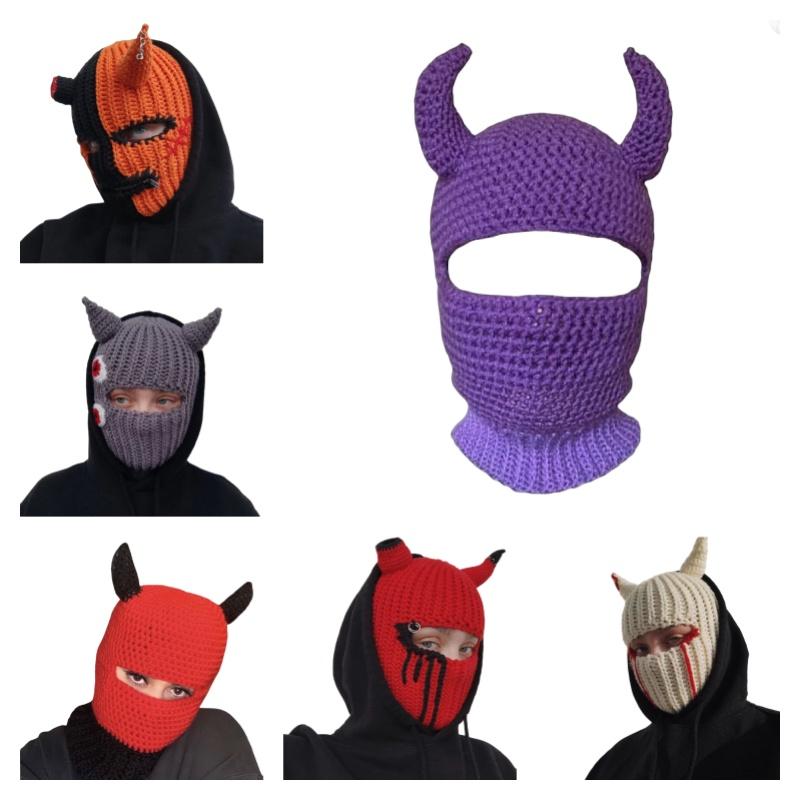 Knitted Hat For Halloween Party Funny And Quirky Costume Hat For Adults And Kids Breathable Warm And Windproof