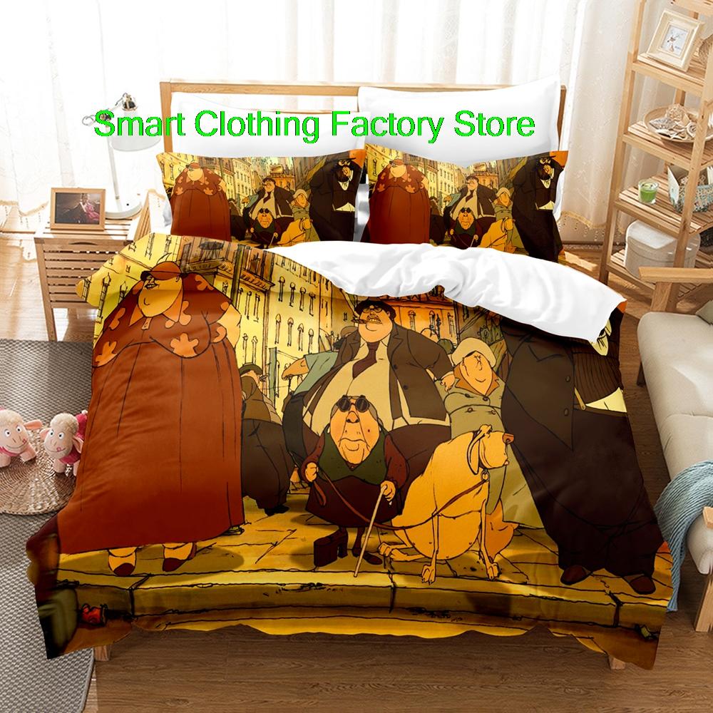 

Single Twin Ful Quen King-Sized Dimensionsd Dimensions Bed Linen Set Tenagers Bedrom Duvetcover Sets Fashion Les tripletes de Belevile Beding Set 135*200cm Eu-Single