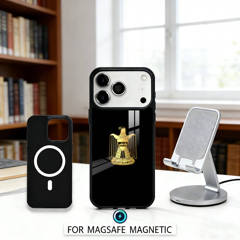 

N-Nation Iraq Flag Phone Case For iPhone 17,16,15,14,13,12,Pro,Max For Magsafe Magnetic Wireless Charging iPhone11
