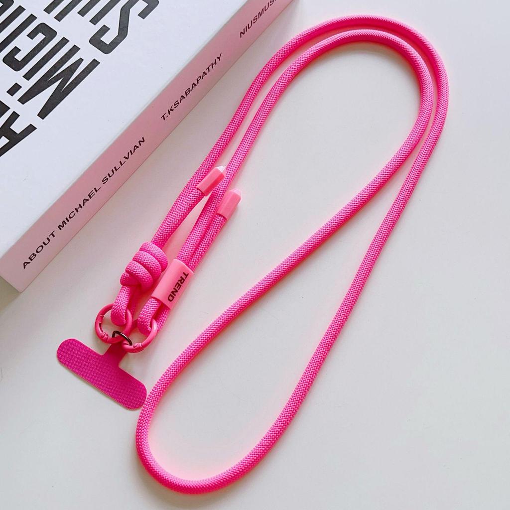 Versatile Adjustable Crossbody Phone & Camera Lanyard - Woven Anti-Lost Strap for Outdoor Sports.
