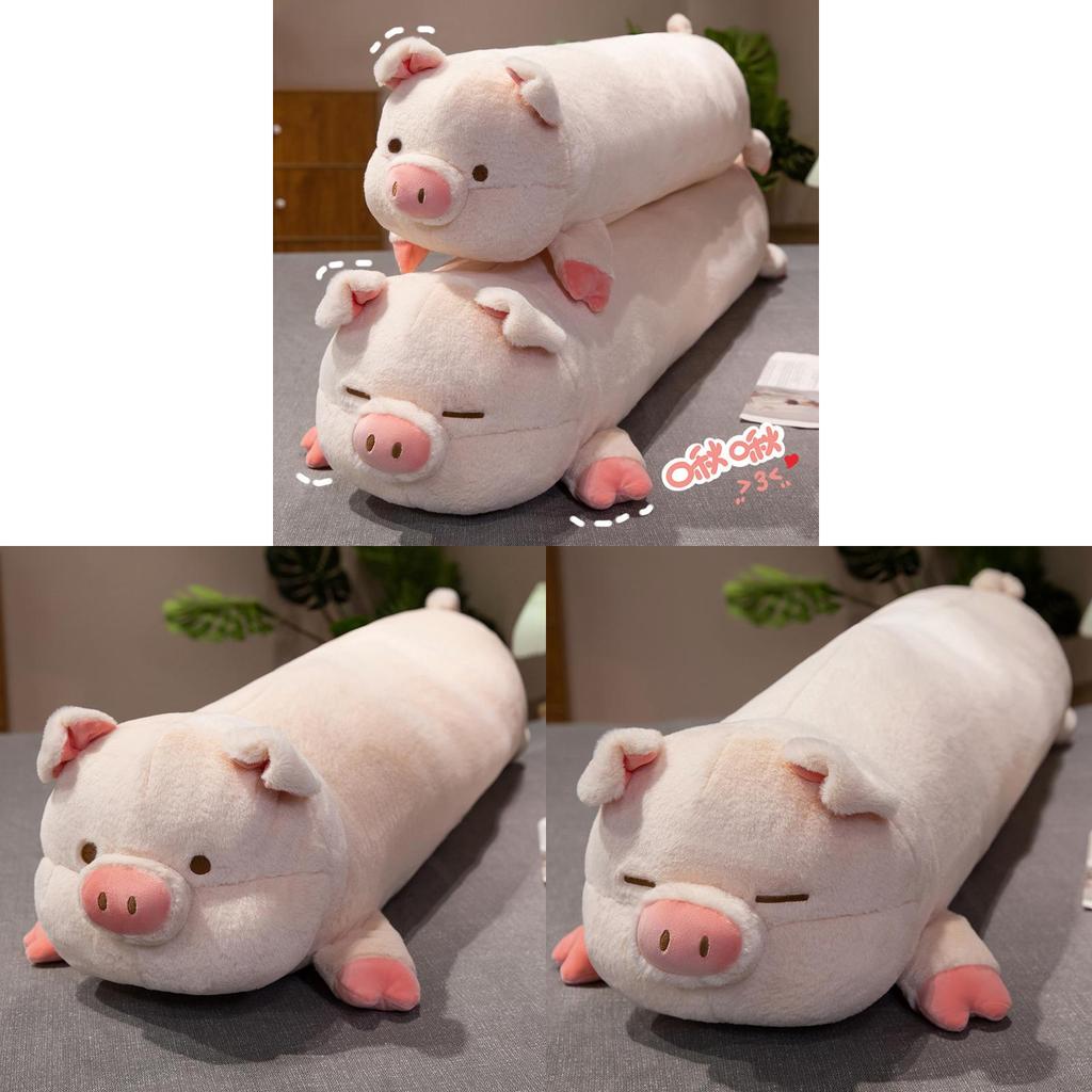Plush Pig Pillow Toy For Kids And Girls Soft Animal Bed Cushion